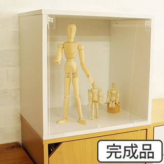 CUBE BOX α　棚なしアクリル透明扉タイプ【完成品】